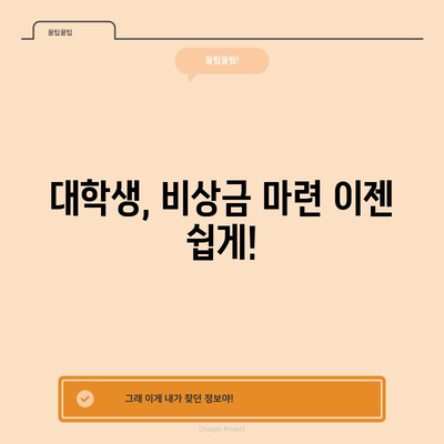 비상금 대출 꿀맛, 무직자부터 대학생까지 누구나 가능