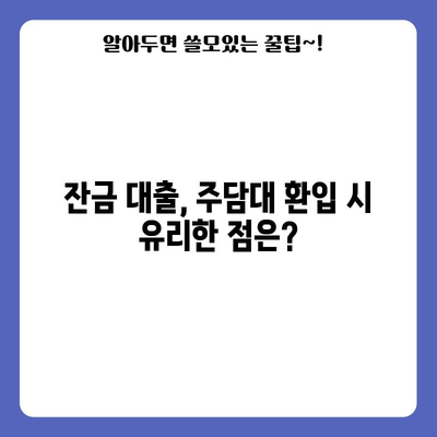 아파트 잔금 대출도 주담대 환입 가능?