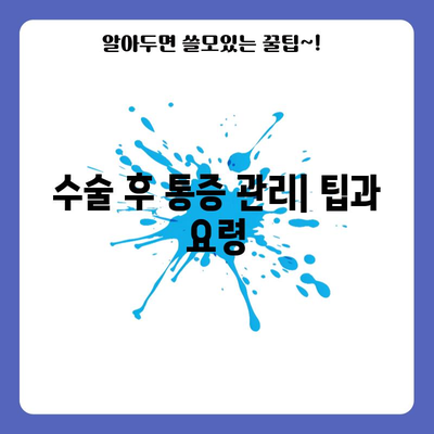 항문거근증후군 수술 후 회복 완벽 가이드