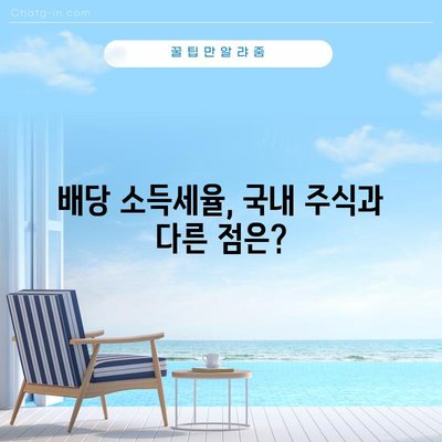 해외주식 배당금 소득세 이해하기