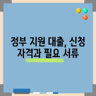 급여쟁이 필수 지식 | 직장인 정부지원 대출과 신청 절차