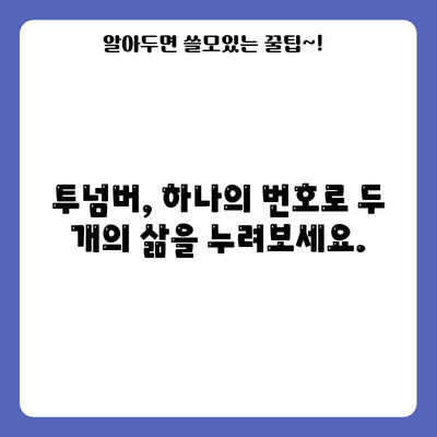 KT 투넘버 경험하기 | 간편한 번호 이동 가이드