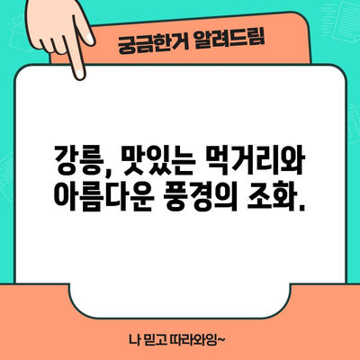 강릉 여행 완벽 가이드 | 경포해수욕장을 넘어서