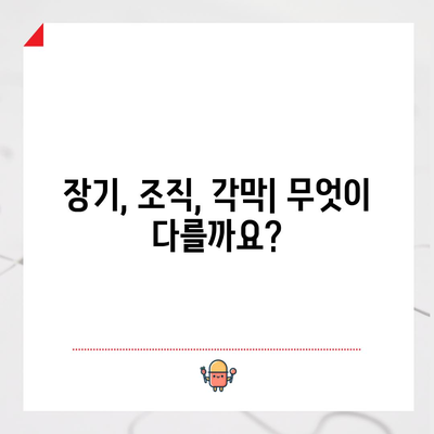 장기조직각막 기증 | 차이점, 신청 방법, 모든 것