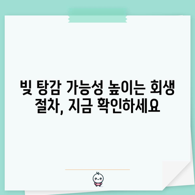 개인사업자 회생 노하우 | 정책자금대출 탕감 완벽 가이드