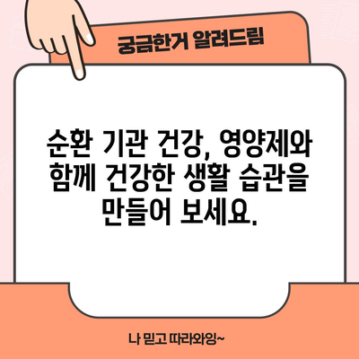 순환 기관 건강에 좋은 영양제 | 필수 지침 확인 가이드