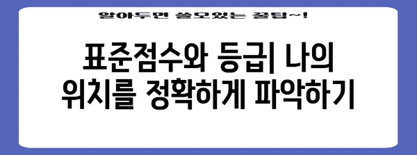 수능 표준점수, 제대로 이해하기| 개념, 계산 방법, 활용 | 수능, 표준점수, 백분위, 등급