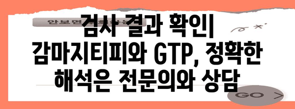 간 건강 지표 | 감마지티피와 GTP 정상 수치