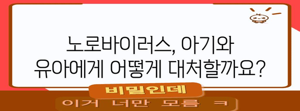 전염병 엄마 대처법 | 아기와 유아의 노로바이러스 알아두기