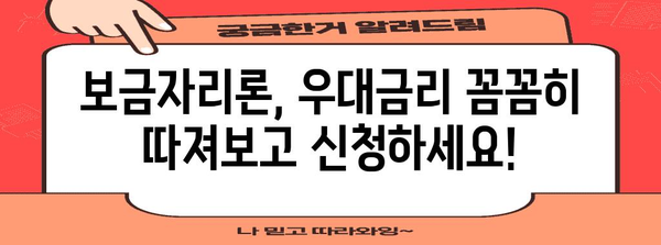 2024년 보금자리론 우대금리 요건, 자격 확인 및 신청 가이드