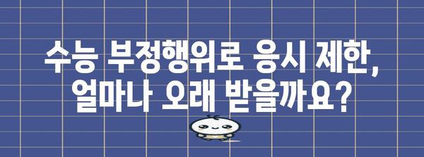 수능 부정행위 응시제한| 규정과 처벌 완벽 가이드 | 수능, 부정행위, 시험, 응시 제한, 처벌