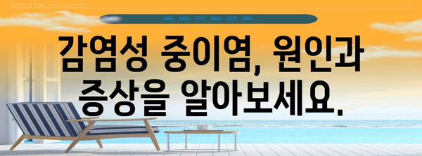 감염성 중이염 해결법 | 귀 막힘 완화와 치료