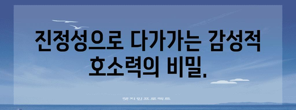 감성적 호소력 | 관심 유발 및 기대감 조성