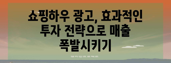 쇼핑하우 광고 극대화 | 매출 증진 수단 공개, 마케팅 전략 고도화