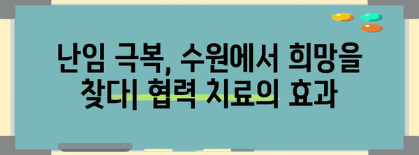 수원 난임 부부를 위한 협력 치료 옵션 | 성공 사례와 검증