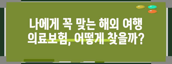 해외 여행 의료보험 추천 | 실제 경험 기반 비교분석