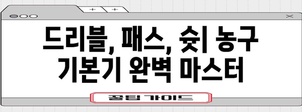 농구 실력 상승 가이드 | 농구링을 마스터하는 연습법과 기술