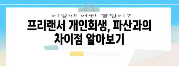 프리랜서 개인회생 완벽 가이드 | 파산법과 신청절차