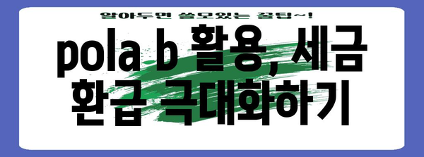 연말정산 pola b 완벽 가이드 | 연말정산, pola b, 소득공제, 세금 환급, 절세 팁