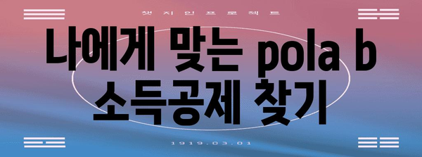 연말정산 pola b 완벽 가이드 | 연말정산, pola b, 소득공제, 세금 환급, 절세 팁