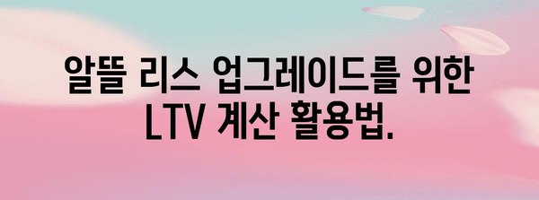 주택담보대출 한도 최적화 | LTV 계산을 통한 알뜰 리스 업그레이드