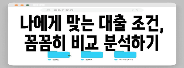 대출 상담 필수 정보 | 나에게 맞는 대출 선택 가이드