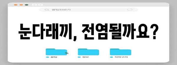 눈다래끼 전염성 및 초기 증상 대응법