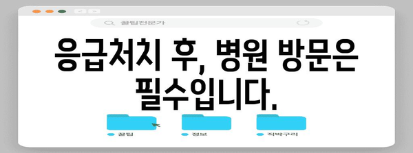 손가락 절단 상처 응급처치 가이드 | 병원 방문 전 필독