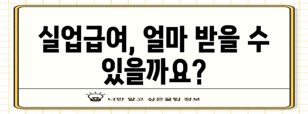 실업급여 계산기 | 예상 수령 금액 한눈에 보기