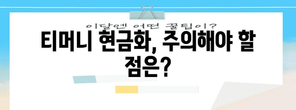 티머니 현금화 가이드 | 안전하게 잔액 환불하는 방법