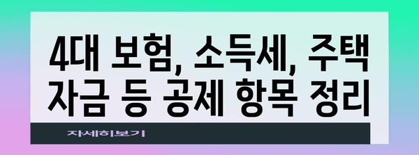 월급 정확하게 알자! 공제 포함 실수령액 계산