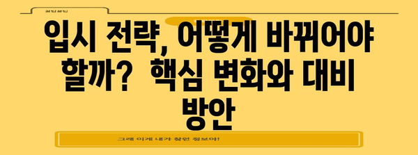 2024학년도 수능 개편안 완벽 분석| 주요 변화 및 대비 전략 | 수능, 입시, 교육 개혁, 학습 전략