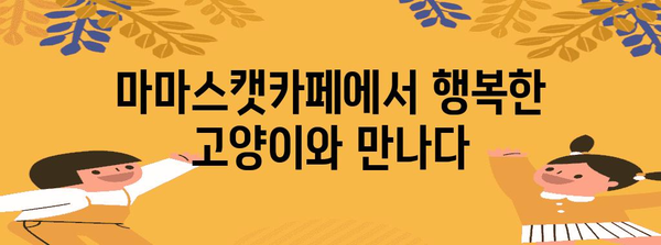 고양이의 행복한 공간! 인천 연수구 마마스캣카페에서 유기묘 입양