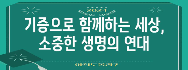 장기 기증 희망 이야기 | 나눔의 감동과 구체성