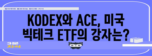 미국 빅테크 ETF 비교 | KODEX vs ACE