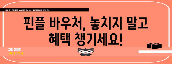 핀플 바우처 정부 지원 80% 활용 가이드 | 신청 방법부터