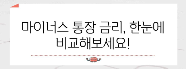 마이너스 통장 신청 안내서 | 자격/조건 등 완벽 가이드