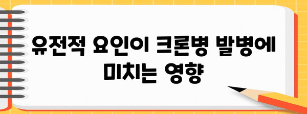 크론병 | 가족력의 영향과 종합적인 가이드