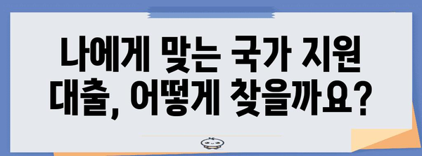 무직자도 희망 있다! 국가지원 무직자대출 완벽 가이드