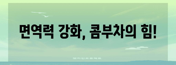 겨울철 면역력 강화! 콤부차의 5가지 이점