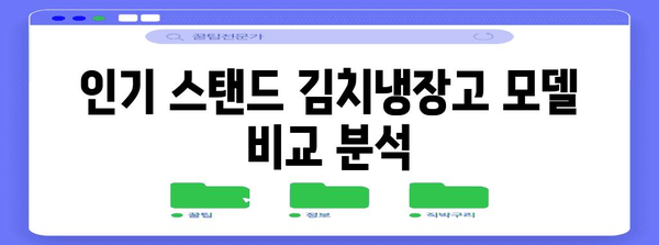 스탠드 김치냉장고 가이드 | 인기 모델 비교 및 장단점