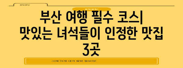부산명가밀면 스프링사운즈 열정타코 | 맛있는녀석들의 추천