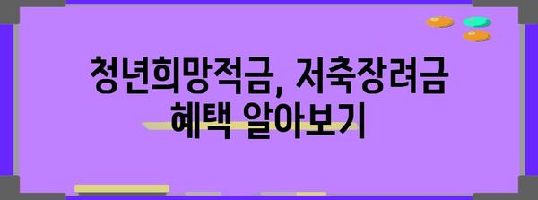 KB 청년희망적금 만기 계산 및 저축장려금 안내