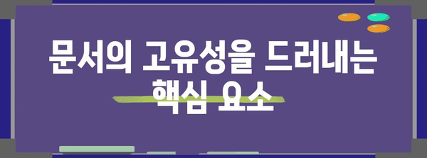 독특성 및 차별화 | 문서의 고유성과 타 제목과의 차별화