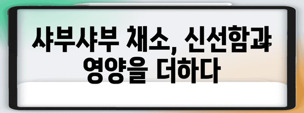 셀프 샤부샤부 즐기는 법 | 다양한 옵션 모음