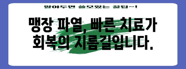 맹장 파열의 심각성 | 즉각적인 치료의 중요성