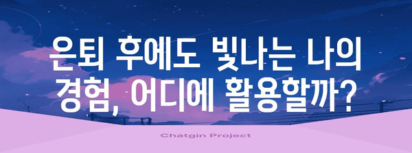 노후 재취업 도전 | 능력을 발휘할 수 있는 5가지 직업