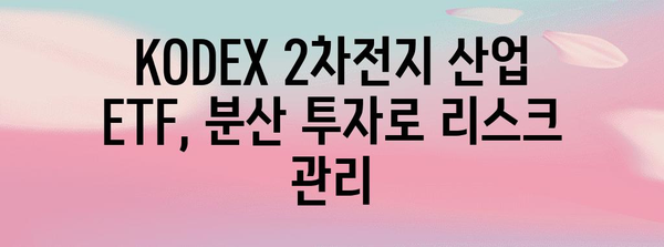 KODEX 2차전지 산업 ETF로 안전하고 쉽게 투자하기