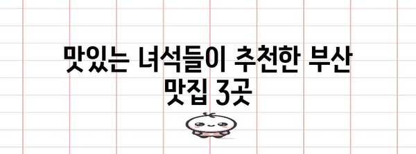 부산명가밀면 스프링사운즈 열정타코 | 맛있는녀석들의 추천