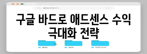 애드센스 수익 증대 | 구글 바드의 핵심 팁